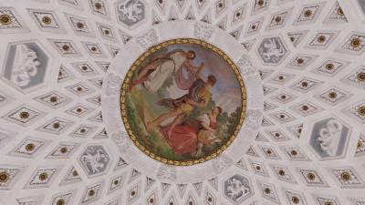 soffitto della sala di consultazione dell'Archivio Storico del Comune di Firenze