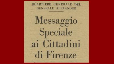 Firenze, estate 1944: testimonianze di una "guerra di notizie"